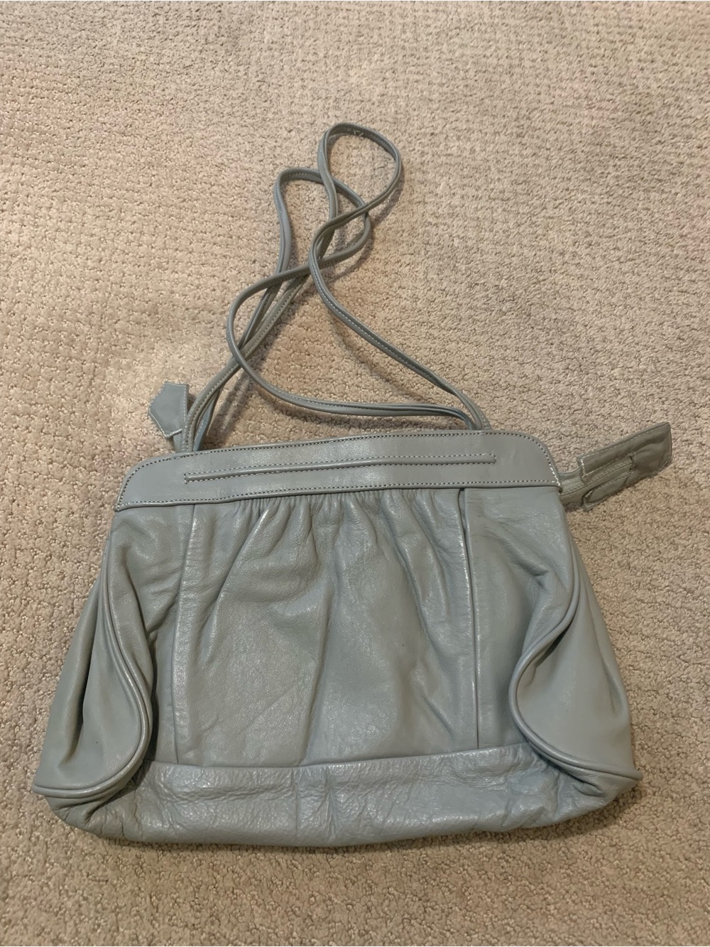 Vintage Women’s Soft Leather Gray Bag